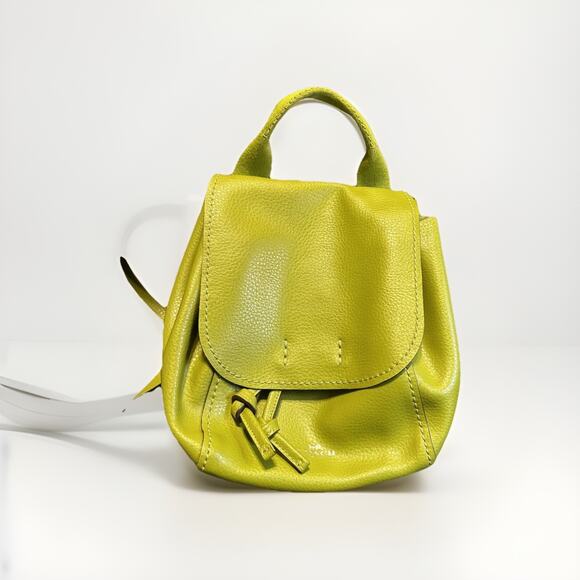 Coach Handbags - Vintage Coach Pebbled Leather Lime Green Mini Backpack Silver Hardware (F59819)